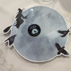 Placemats set of 6 Halloween Witch and Crow Placemats Set nwt